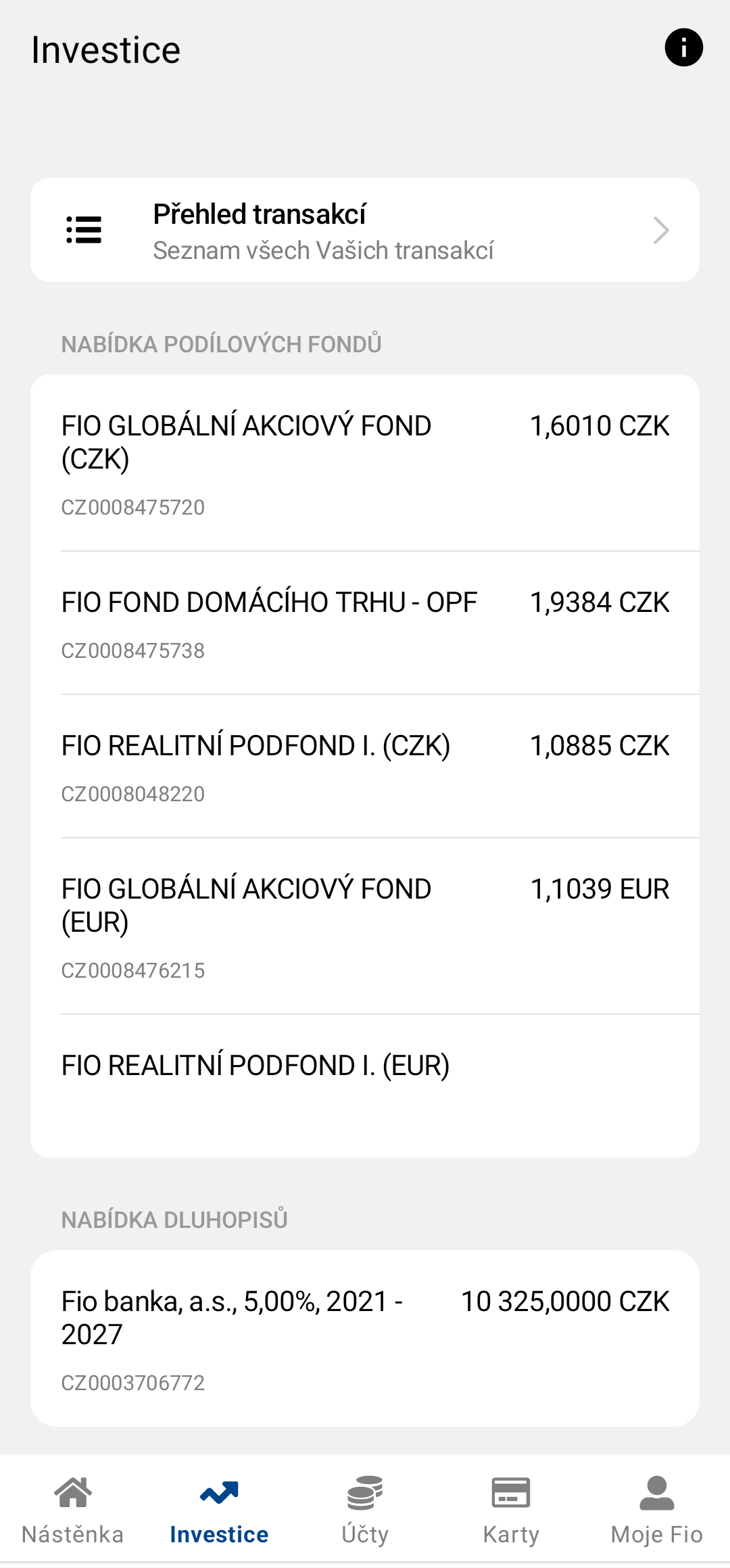 Investice