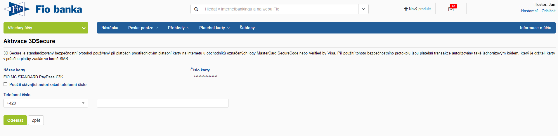 žádné webové stránky pro seznamování s kreditní kartou